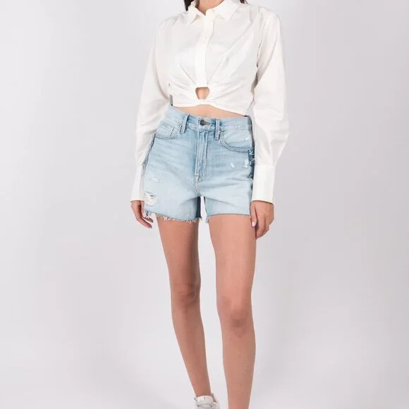 NTW Frame Layered Denim Shorts - Meadow - Size 23 (Runs Big!) - Picture 3 of 9